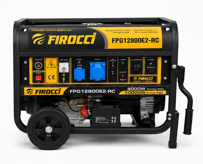 موتور برق بنزینی ریموت‌دار فیروچی ۱۰ کیلووات مدل FPG12800E2-RC