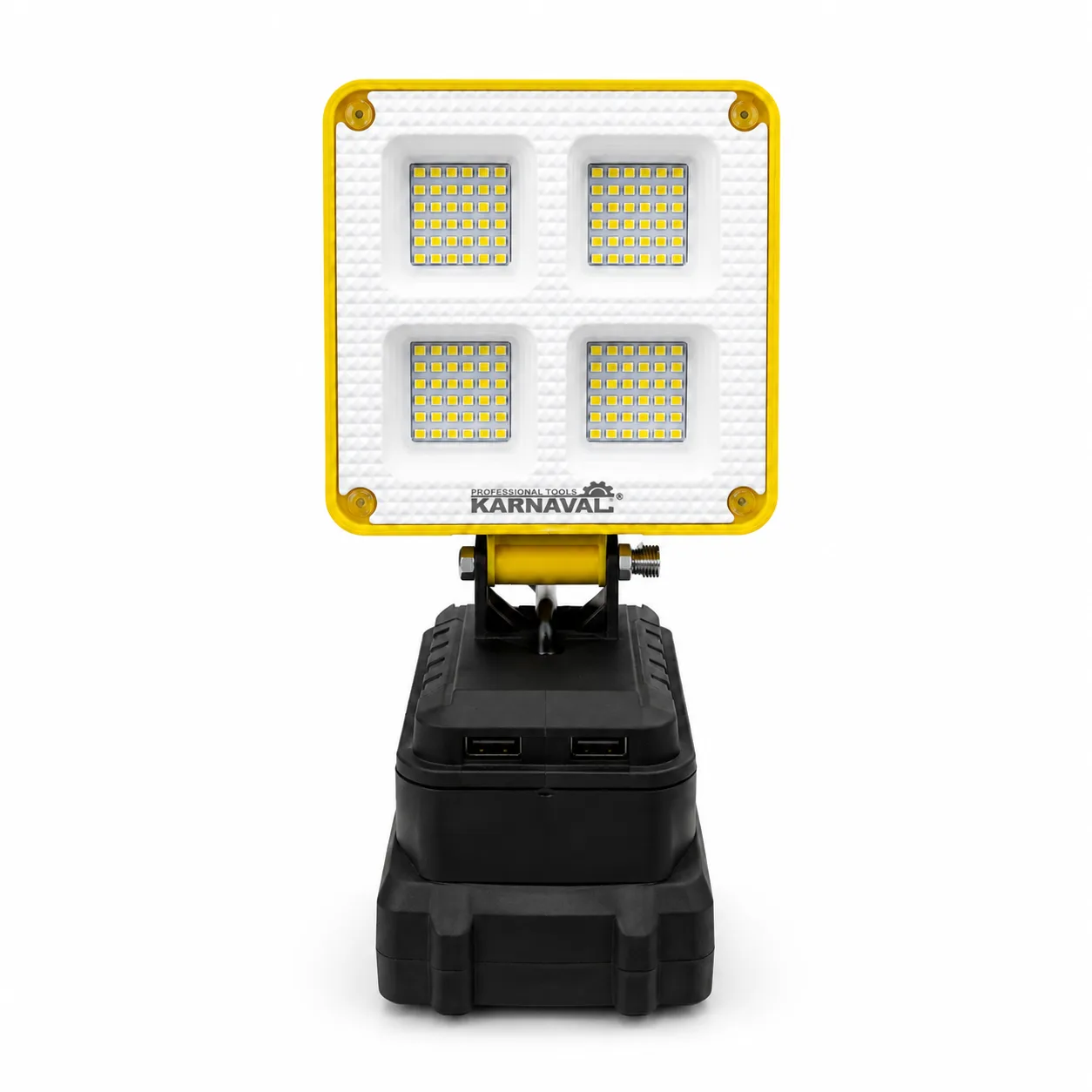 چراغ کار LED پرتابل کارناوال مدل چهار پنل با پایه شارژی چراغ کار LED پرتابل کارناوال مدل چهار پنل با پایه شارژی