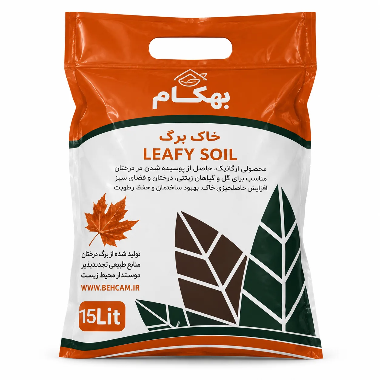 خاک برگ بهکام ۱۵ لیتری