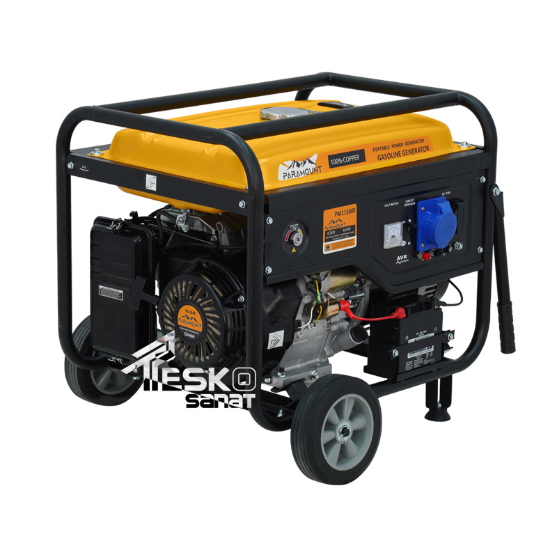 موتور برق بنزینی پارامونت 8.5 کیلووات استارتی مدل PM11500E